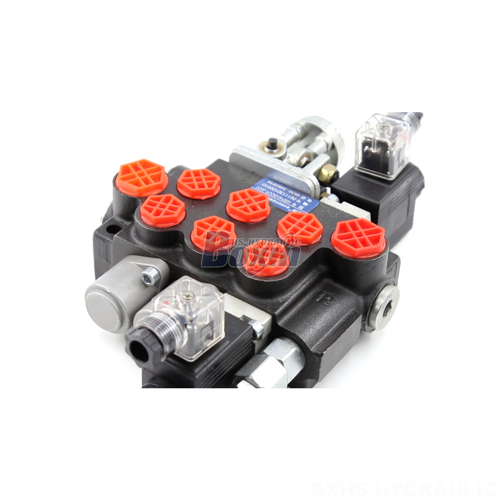 P40 Solenoid and Joystick 3 Spool Monoblock Directional Valve - Manufacturer and Global Supplier detail image